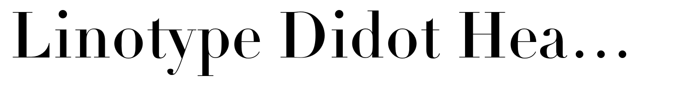 Linotype Didot Headline Roman